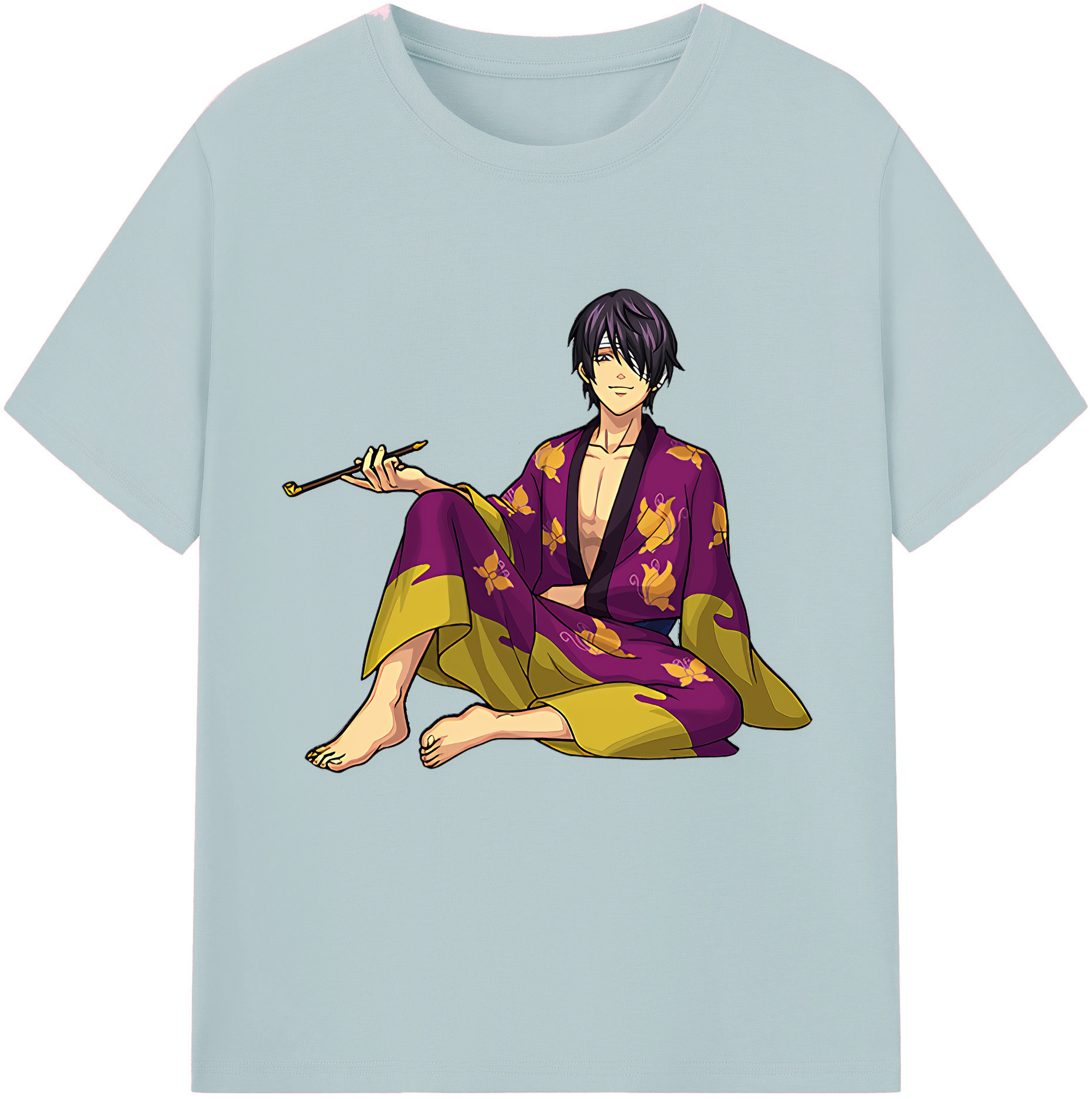 （画像用） ぎんたま 坂田銀時（さかたぎんとき） 神楽 志村新八（しむら しんぱち） GINTAMA Sakata Gintoki Kagura Shimura Shinpachi 綿100％半袖Tシャツ（フロントプリント）